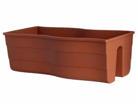 Donica balustradowa Fala 60 terrakota