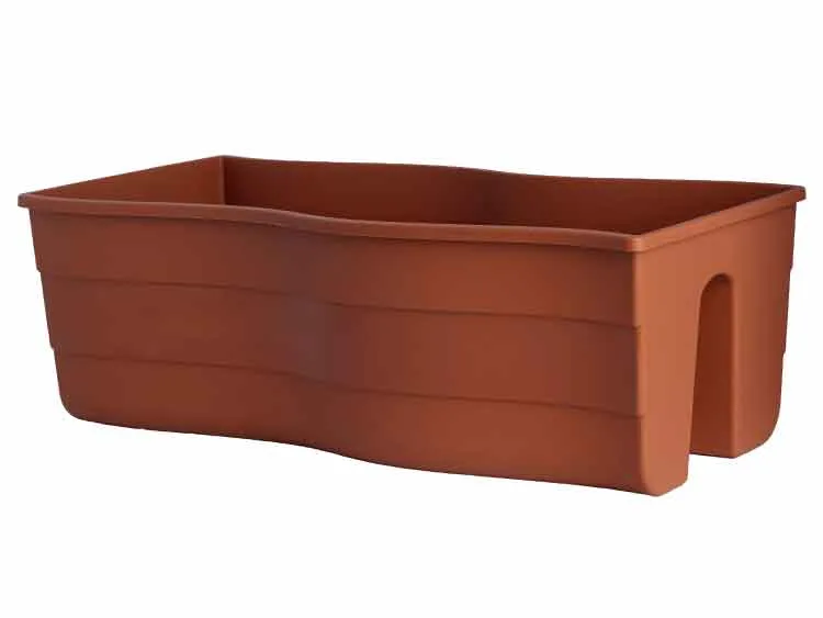 Donica balustradowa Fala 60 terrakota