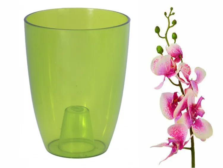 Osłonka do storczyków Orchidea 13 transparentny zielony