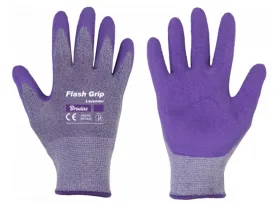Rękawice ochronne FLASH GRIP LAVENDER lateks rozm. 8