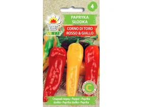 Nasiona Papryka Corno di Toro Rosso & Giallo 0,5g