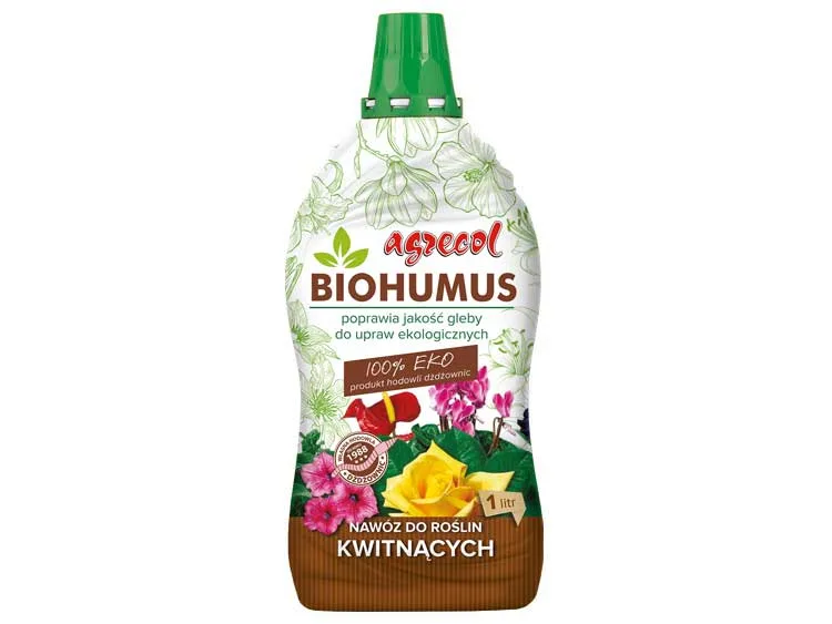 Nawóz Biohumus do roślin kwitnących Agrecol 1L