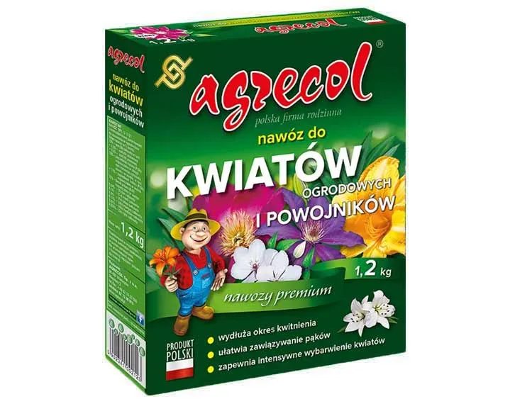 Nawóz do kwiatów ogrodowych i powojników Agrecol 1,2kg