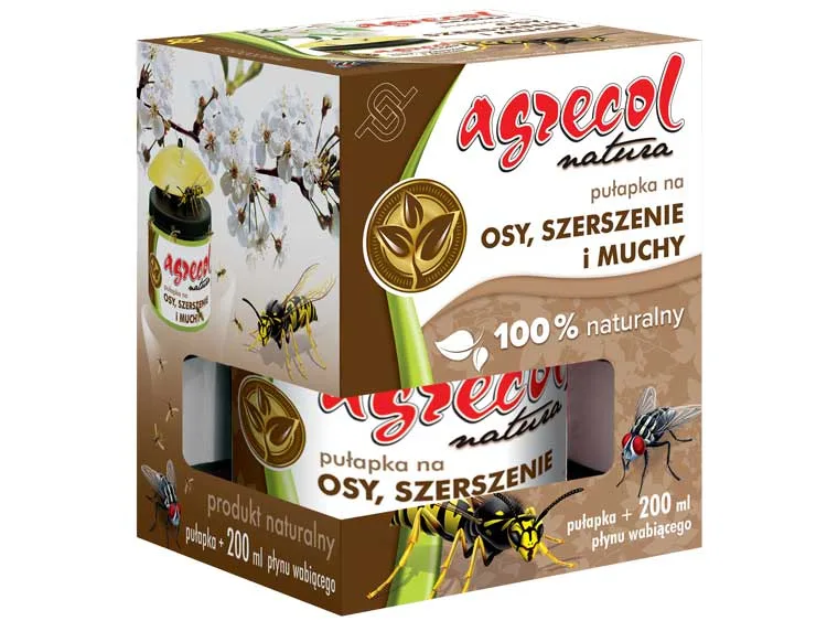 Pułapka na osy, szerszenie i muchy + płyn wabiący Agrecol