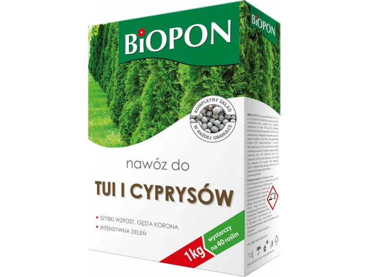 Nawóz do tui i cyprysów BIOPON 1kg
