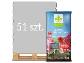 Ziemia do pelargonii, surfinii i roślin balkonowych 50l Kronen - paleta 51 worków