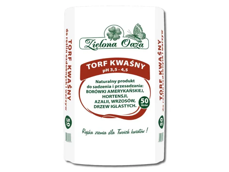 Torf kwaśny 50l Zielona Oaza