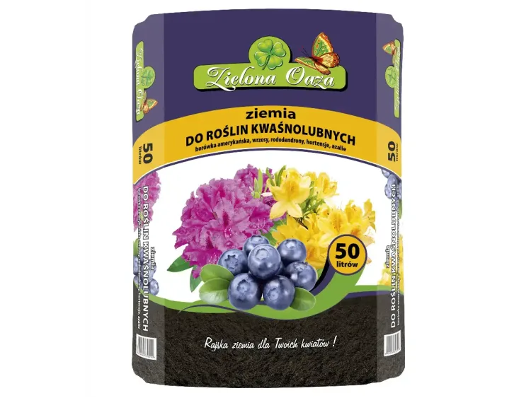 Ziemia do roślin kwaśnolubnych 50l Zielona Oaza