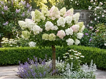 Hortensja bukietowa Diamantino PBR na pniu 100cm