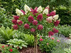 Hortensja bukietowa FRAISE MELBA PBR na pniu 100cm