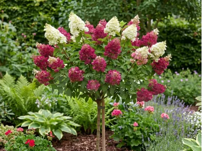 Hortensja bukietowa FRAISE MELBA PBR na pniu 100cm