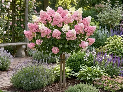 Hortensja bukietowa Pinkachu PBR na pniu 80cm