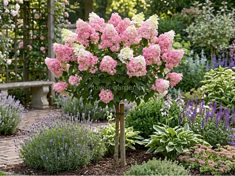 Hortensja bukietowa Pinkachu PBR na pniu 80cm