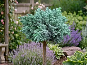 Jałowiec łuskowaty Blue Star na pniu 80cm