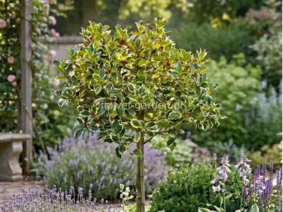 Ostrokrzew Aurea Marginata na pniu 140cm