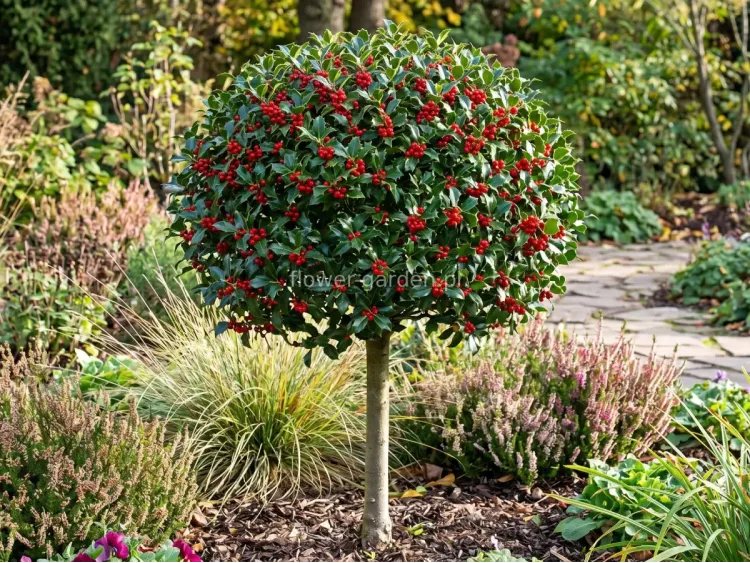 Ostrokrzew Meservy Blue Princess na pniu 110cm