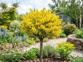 Żarnowiec Golden Sunlight na pniu 100cm