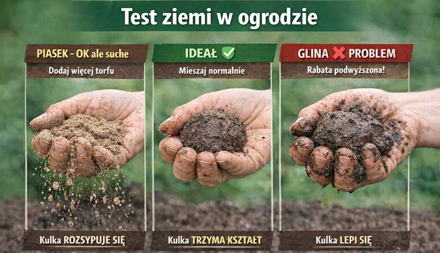 test ziemi w ogrodzie