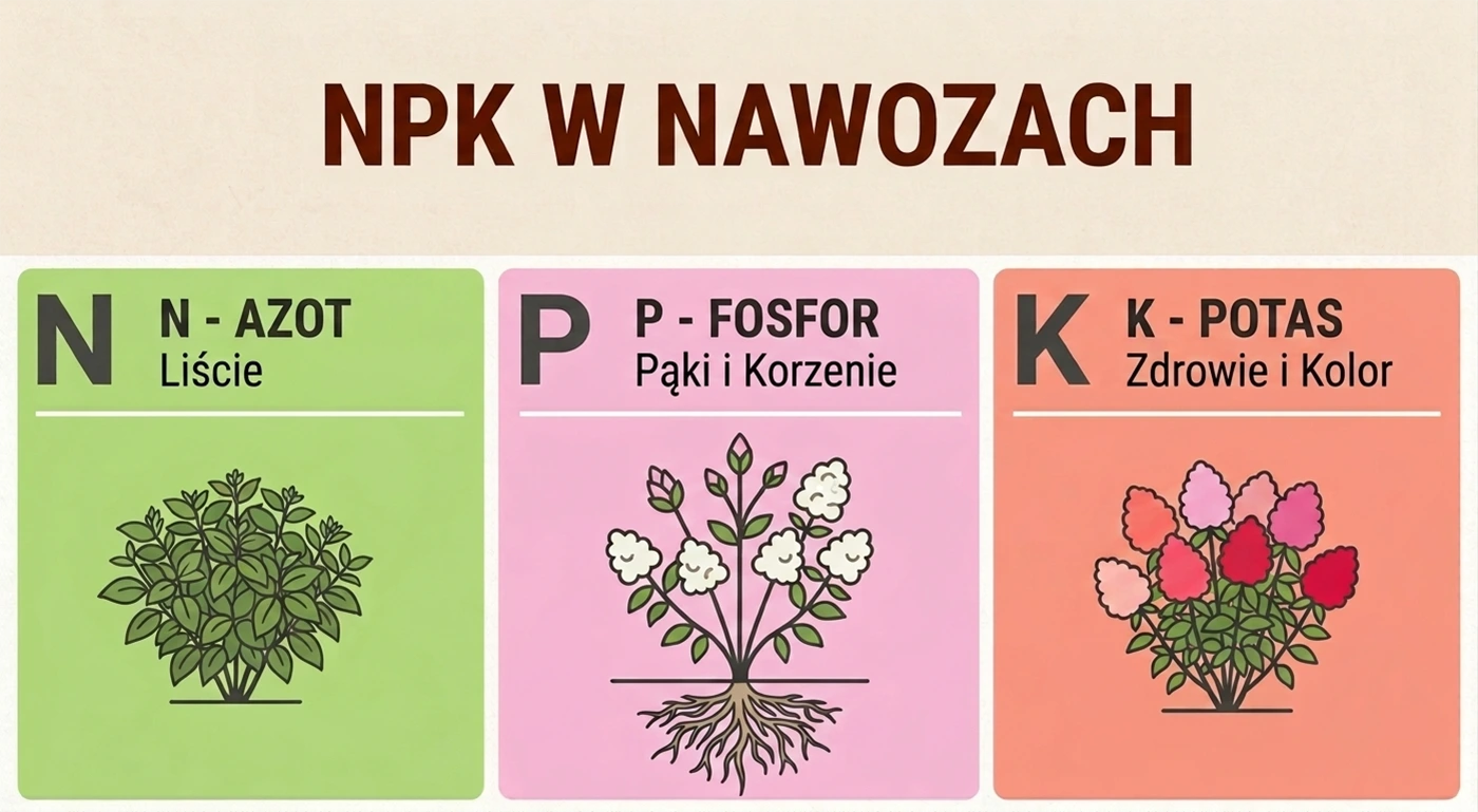 NPK na etykiecie nawozów - infografika