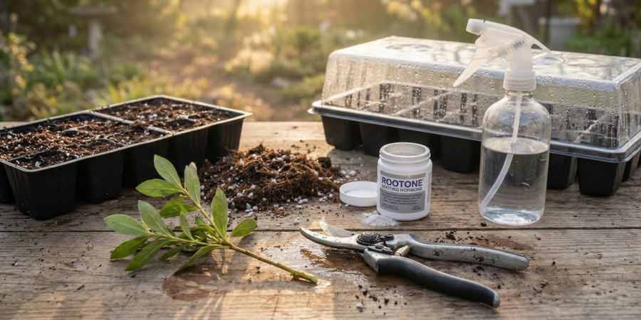 narzędzia potrzebne do rozmnażania azalii japońskich