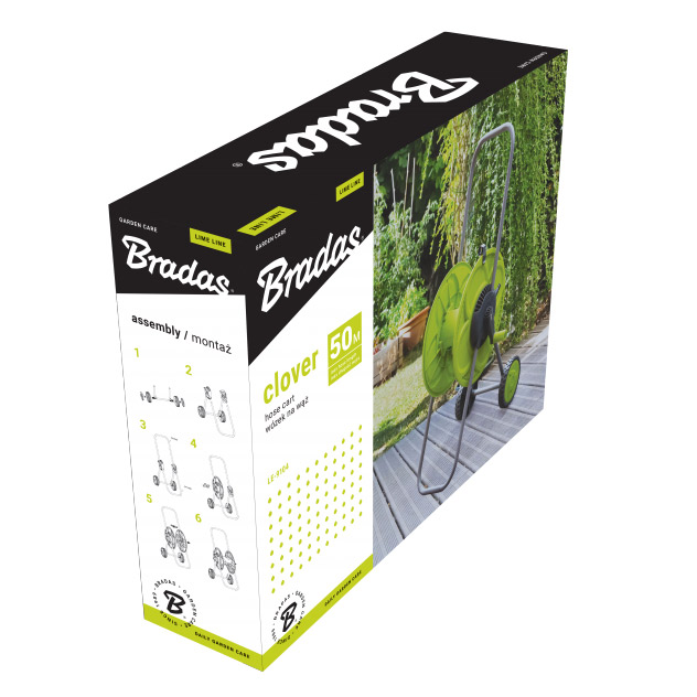 Bęben na wąż 1/2'' 50m CLOVER BRADAS