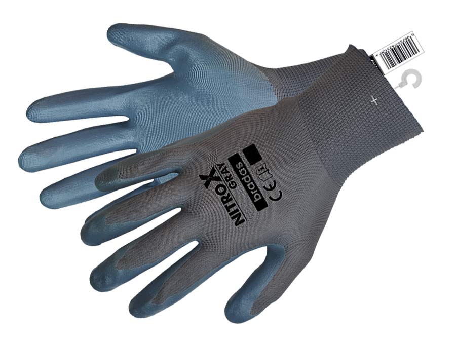 Rękawice ochronne NITROX GRAY nitryl 9