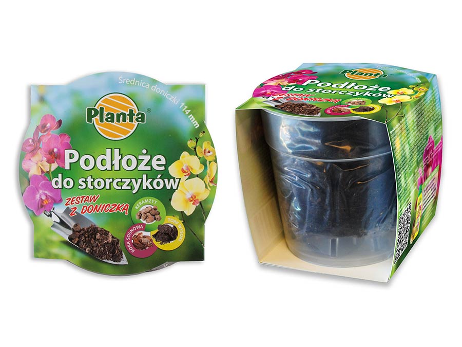 Podłoże do storczyków 0,65L + doniczka